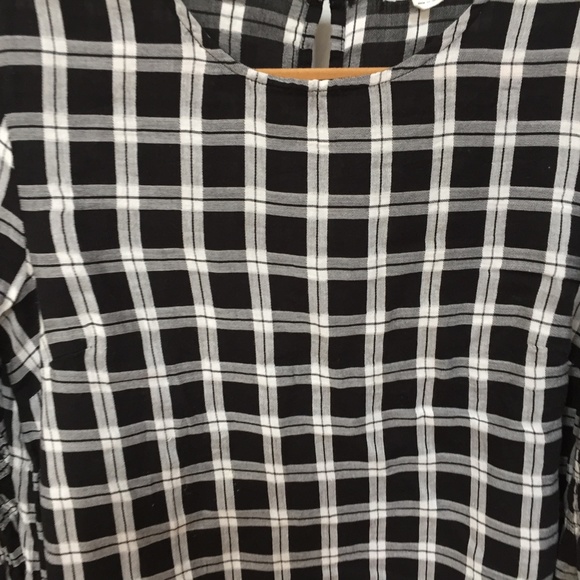 Beach Lunch Lounge Black & White Plaid Tunic - Picture 5 of 16